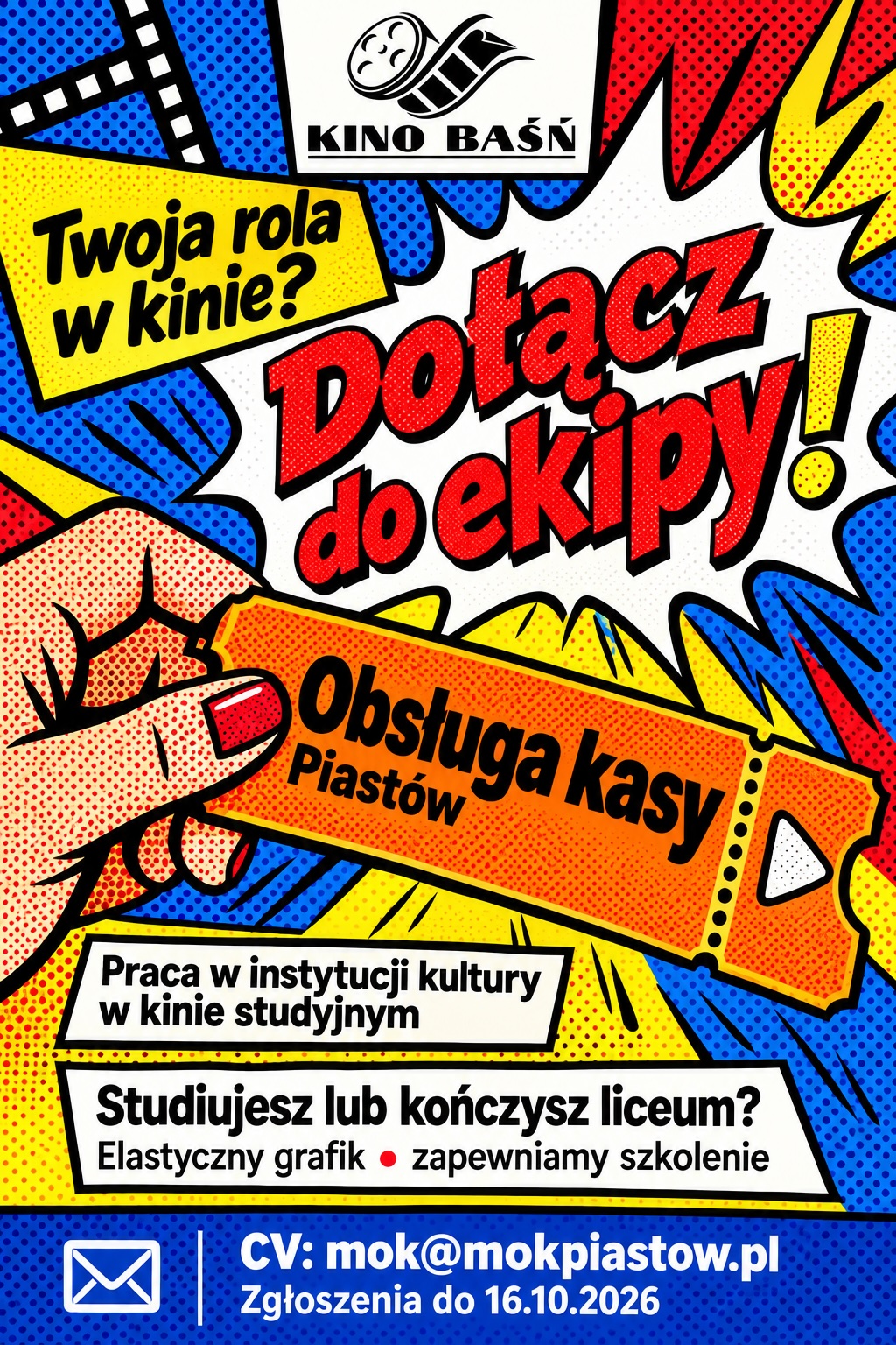 KINO BAŚŃ szuka PRACOWNIKA!